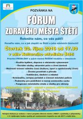 Plakat Forum Zdraveho Mesta 20 10 2016